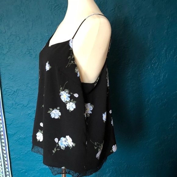 MOSSIMO Floral Print Adjustable Strap Camisole - Picture 6 of 11
